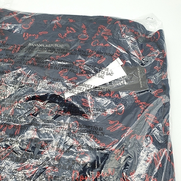 Banana Republic Navy Drapey Classic Shirt - Picture 3 of 4